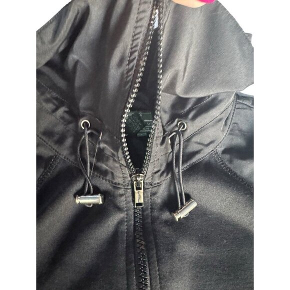 L-RL Lauren Ralph Lauren Active Women’s Sz L Black Full Zip Jacket Toggle Neck - Picture 6 of 9